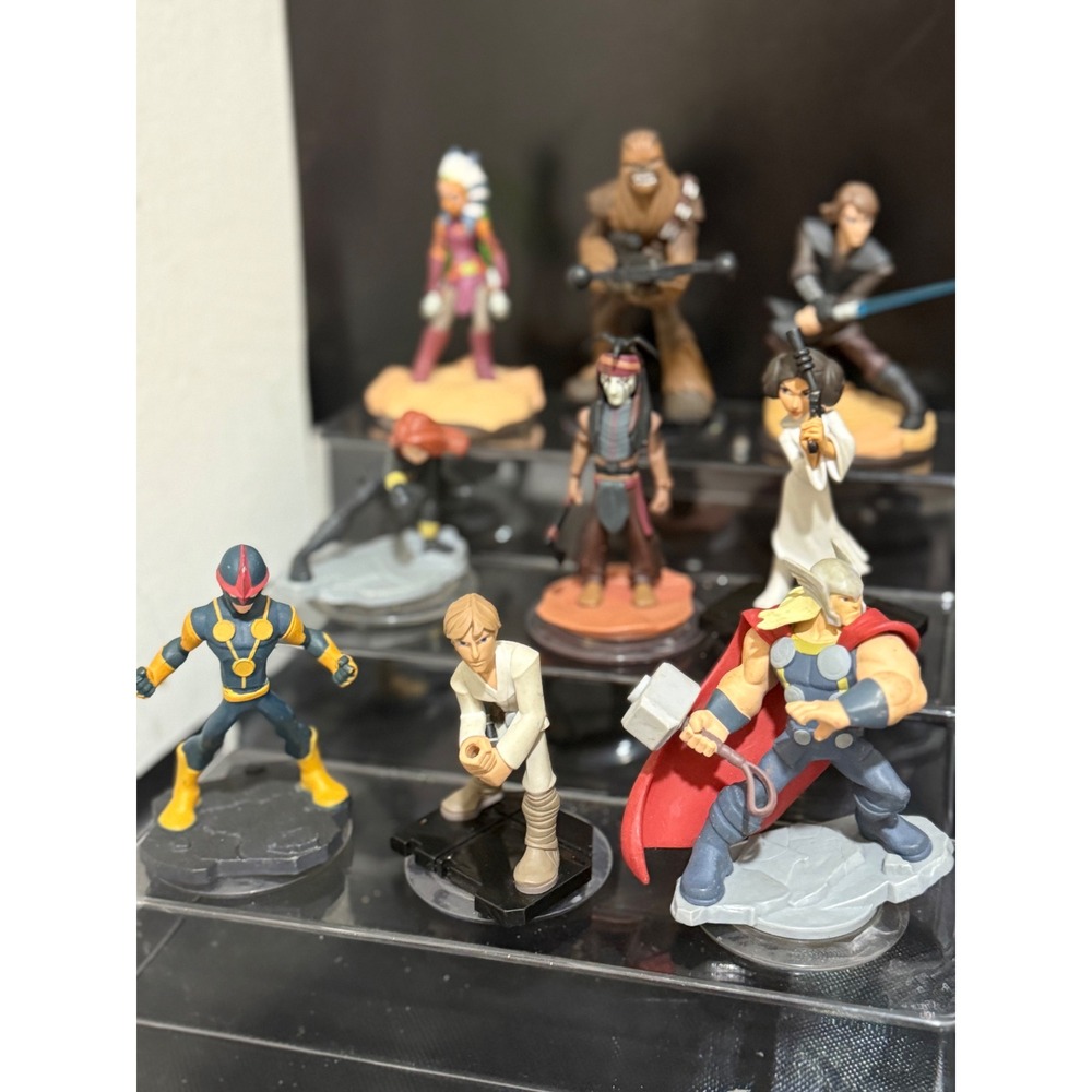 Disney Infinity Figures Marvel Star Wars Lot 9 Characters